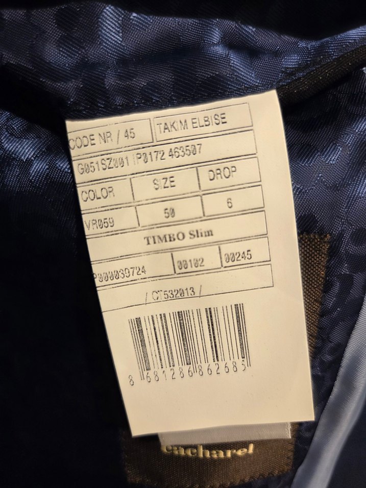 Mavi Erkek Takım Elbise, Modern Klasik, Düğmeli - Görsel 4