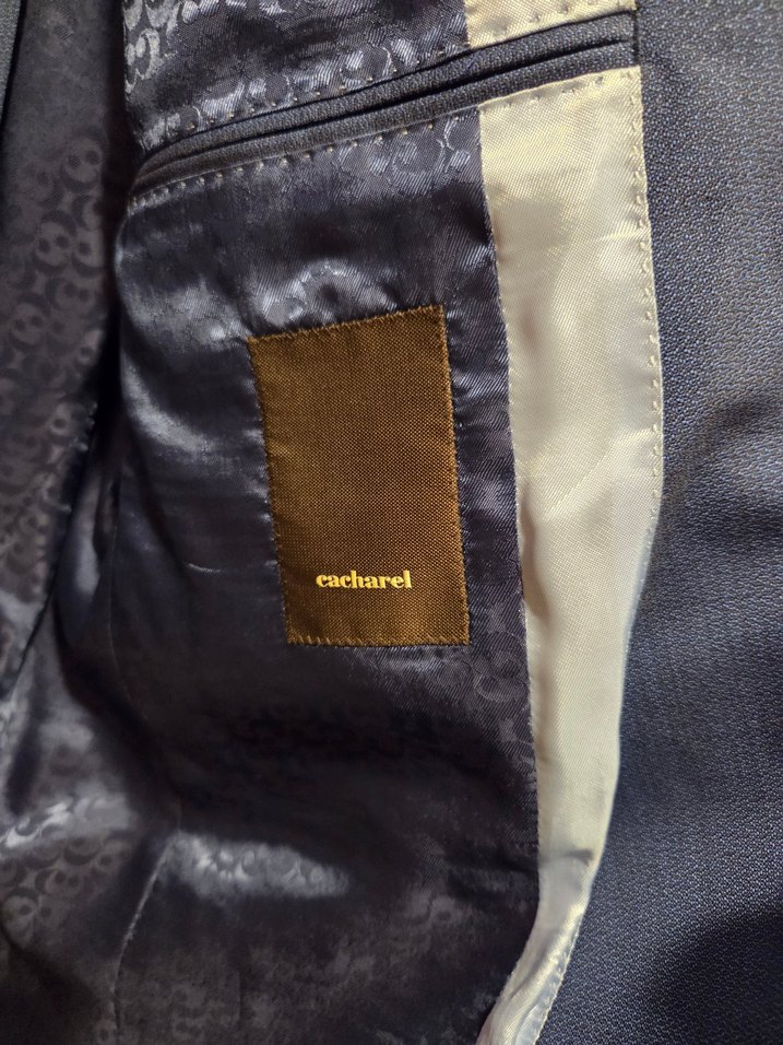 Mavi Erkek Takım Elbise, Modern Klasik, Düğmeli - Görsel 3