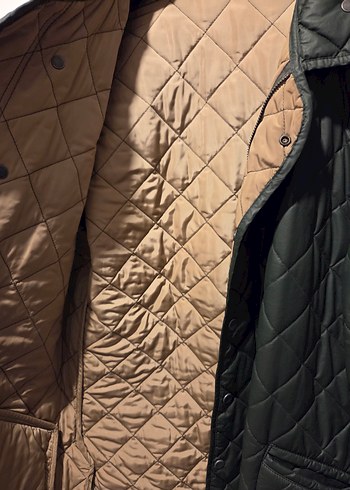 kapitone yeşil mont - Görsel 3