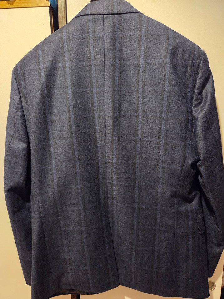 Lacivert Erkek  Ekoseli Ceket Normal Kesim - Görsel 2