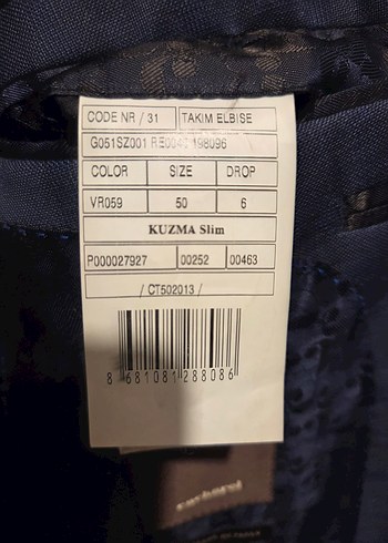 Erkek Koyu mavi Ekoseli takım elbise - Görsel 3