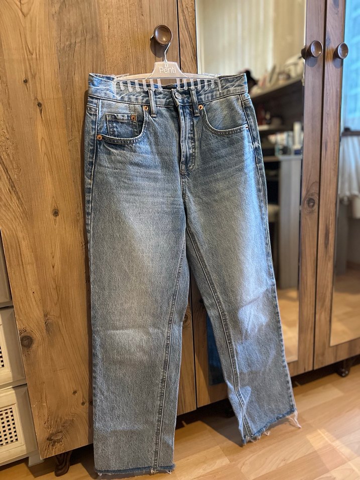 Stradivarius D96 Denim Kadın Pantolon - Görsel 2