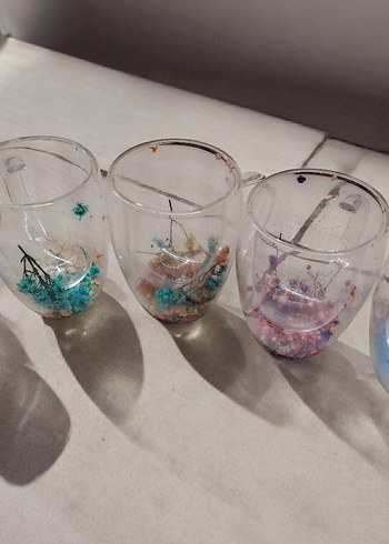 Renkli Desenli Seramik Kupa - Görsel 2