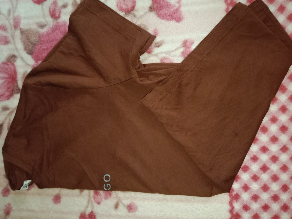 Mango Kahverengi Oversize Tişört — görsel 2/3