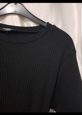 Uzun Kollu Triko Elbise - Görsel 4