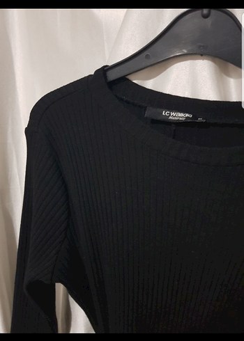 Uzun Kollu Triko Elbise - Görsel 2