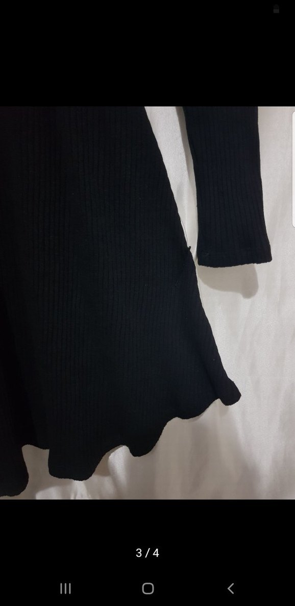 Uzun Kollu Triko Elbise - Görsel 3