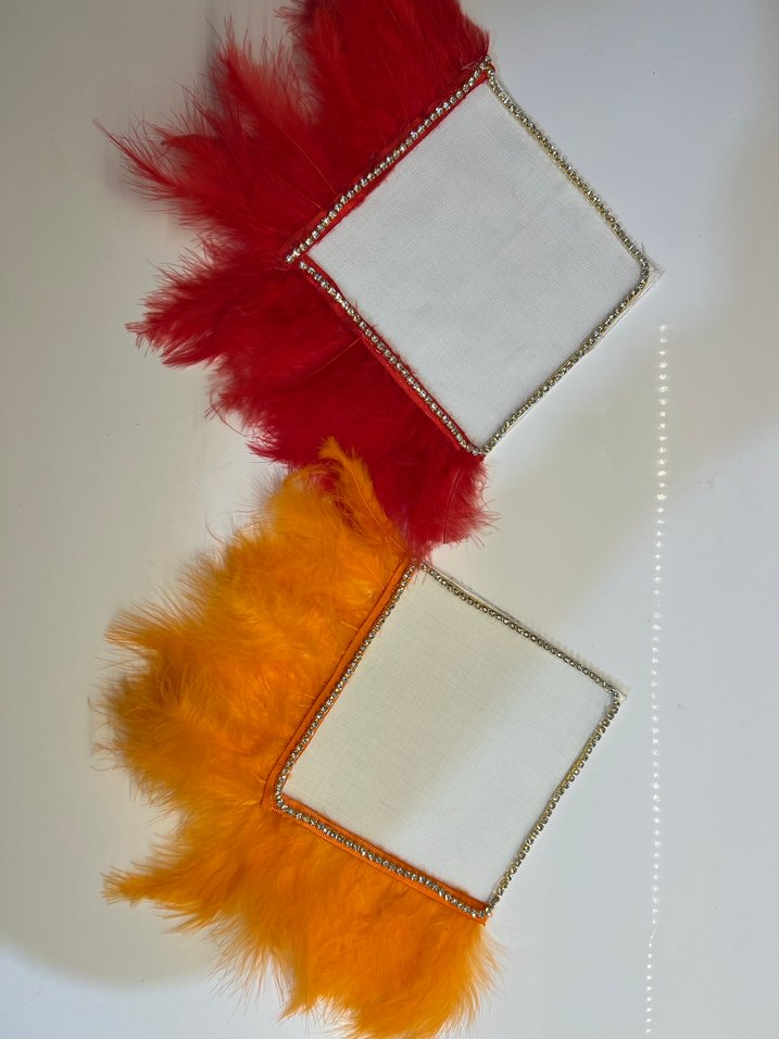 Turuncu Tüylü Sunum Peçetesi - Görsel 2