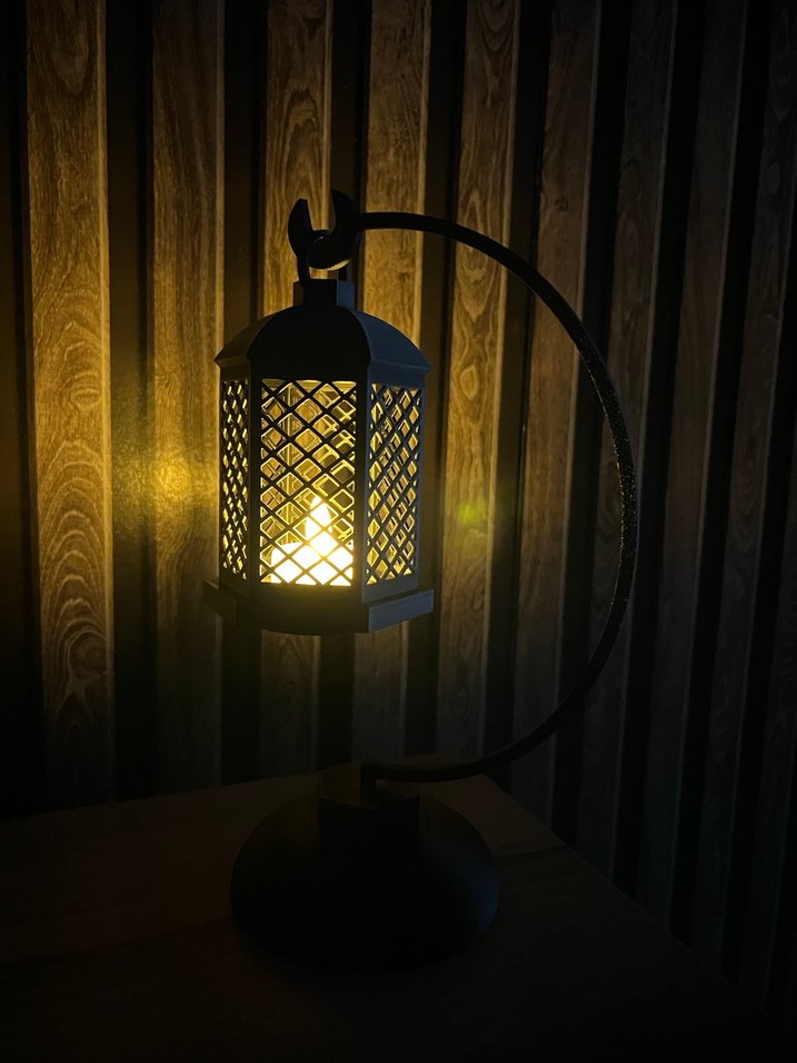 Siyah Ayaklı Fener Mumluk - Görsel 2