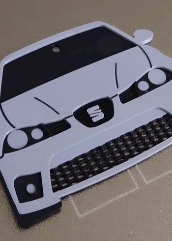 Parlak Siyah Araba Ayna Süsü - Görsel 3