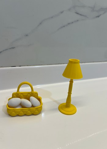 Sarı Minyatür Lambader ve Lokumluk - Görsel 2