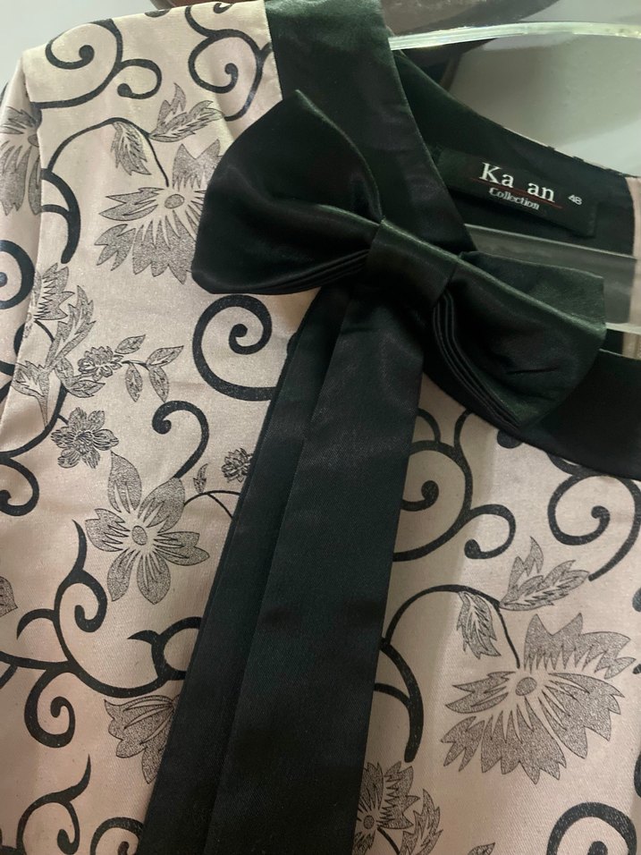 Saten Kumaşlı kısa elbise 48 Beden - Görsel 5