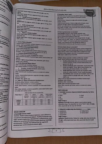 AUZEF İstatistik Vize ve Final Bütünleme Soru Bankası - Görsel 2