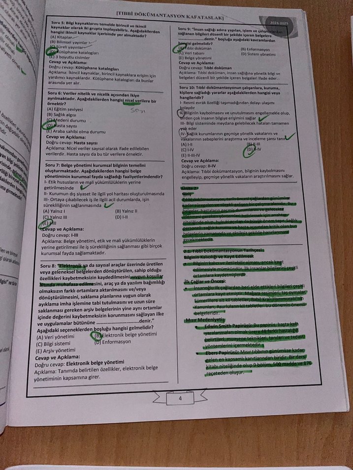 AUZEF Vize Soru Seti TD, BT, İstatistik, Halkla İlişkiler - Görsel 2
