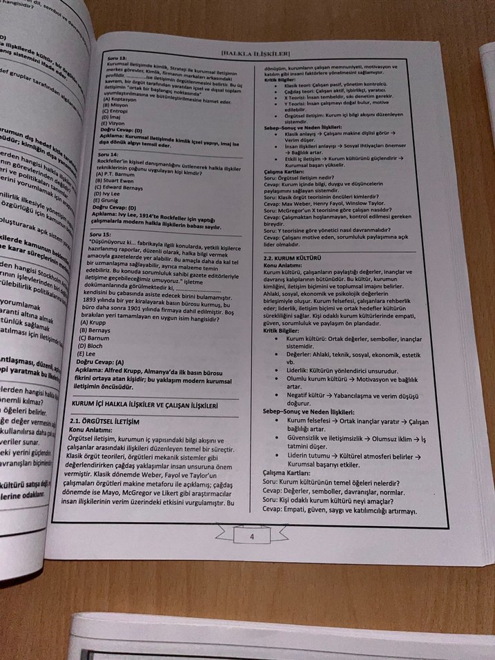 AUZEF Halkla İlişkiler Konu Anlatımı Kitabı - Görsel 3