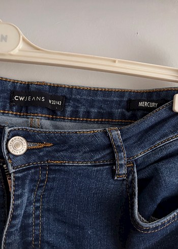 Lacivert Regular Fit Kadın Denim Pantolon - Görsel 3