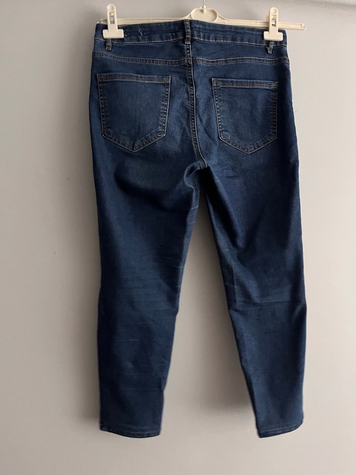 Lacivert Regular Fit Kadın Denim Pantolon - Görsel 4