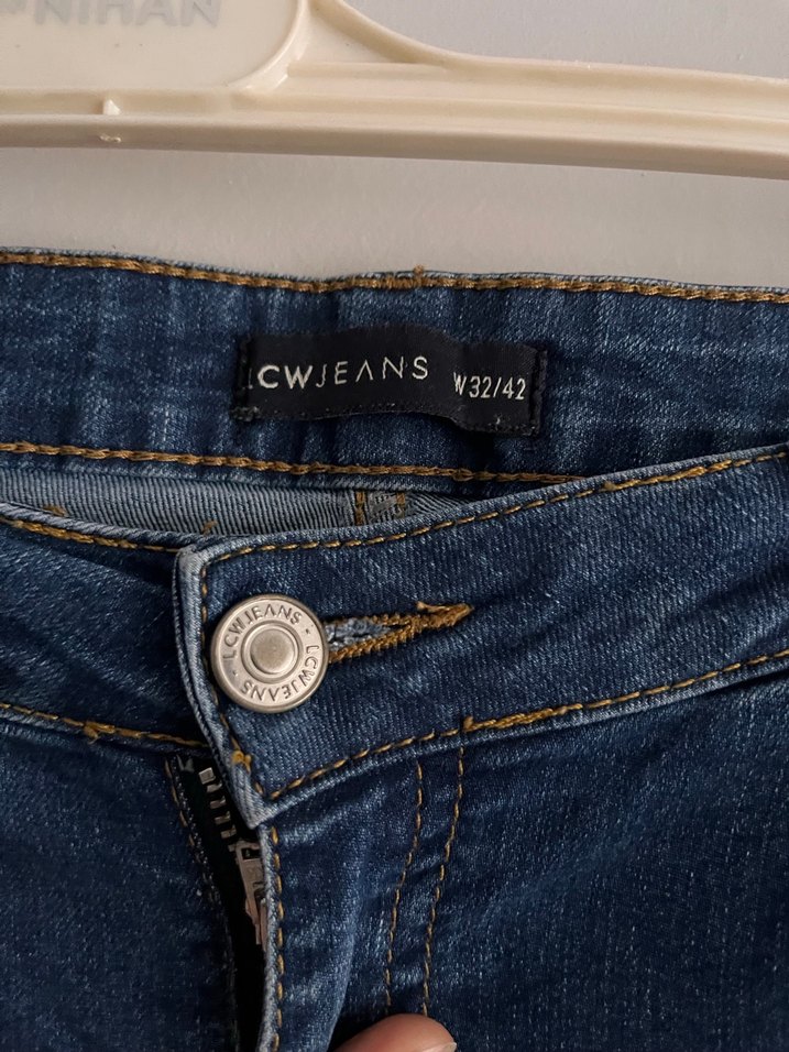 Lacivert Regular Fit Kadın Denim Pantolon - Görsel 2