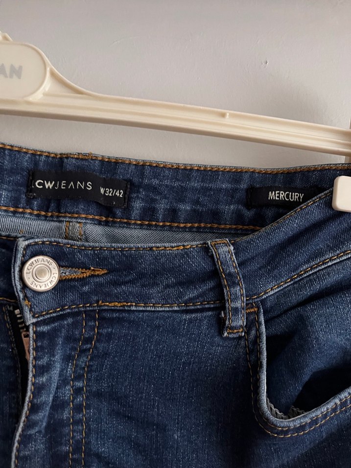 Lacivert Regular Fit Kadın Denim Pantolon - Görsel 3