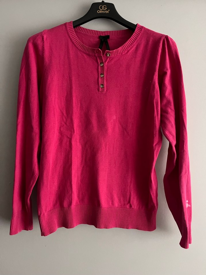 Bej Çizgili Triko Kadın 2 adet Kazak - Görsel 5