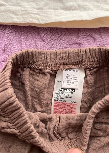 LCW Waikiki kız bebek müslin takım - Görsel 3