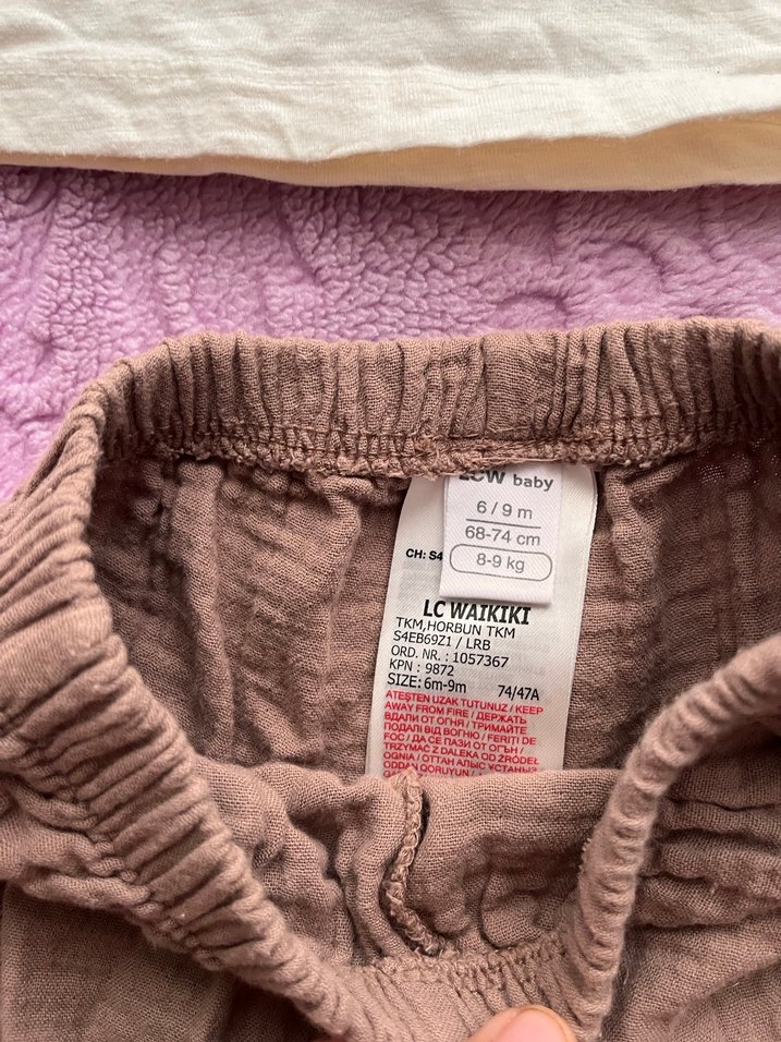 LCW Waikiki kız bebek müslin takım - Görsel 3