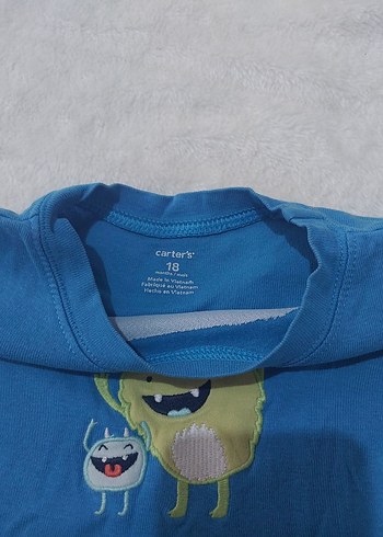 somon ve mavi Bebek Body - Görsel 5