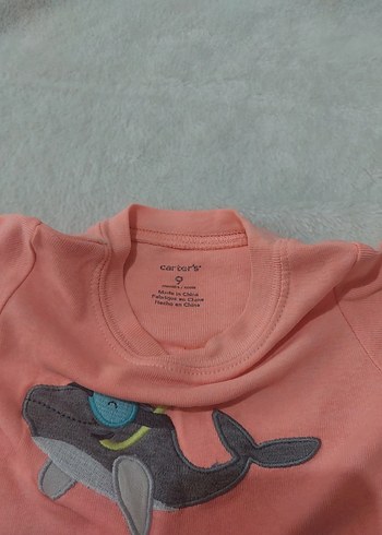 somon ve mavi Bebek Body - Görsel 3