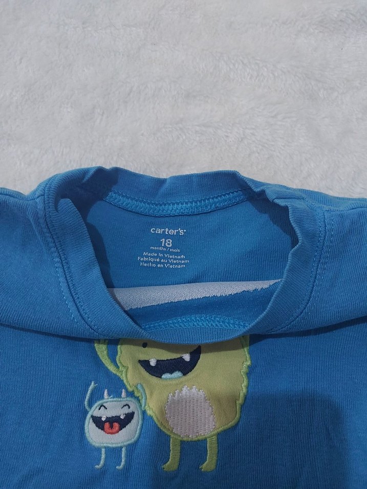 somon ve mavi Bebek Body - Görsel 5