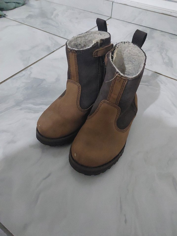 Tokalı Kahverengi Süet Erkek Çocuk Botu - Görsel 2