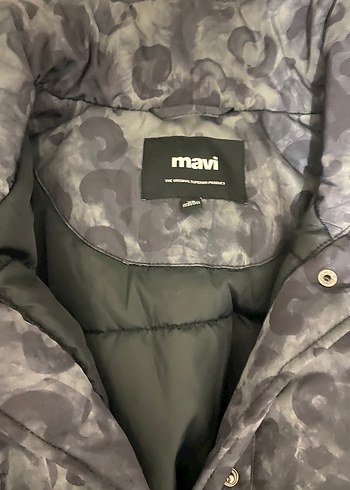 Gri Kamuflaj Desenli Kadın Mont - Görsel 3