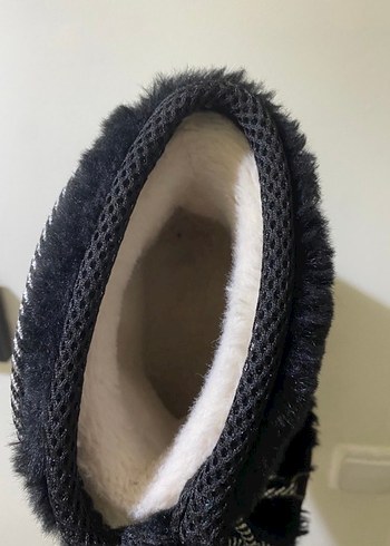 Siyah Kürklü Kadın kar botu - Görsel 3