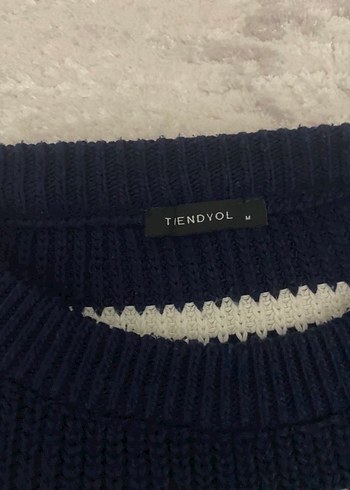 Çizgili Triko Kadın Kazak oversize - Görsel 2