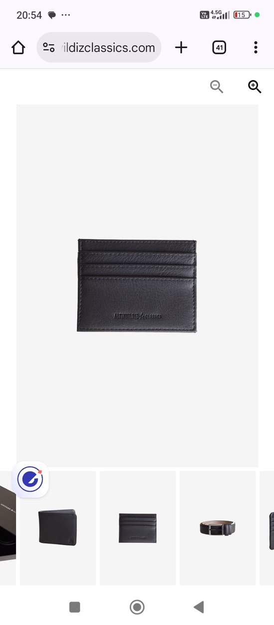 Siyah Desenli Erkek Cüzdan Seti - Görsel 4