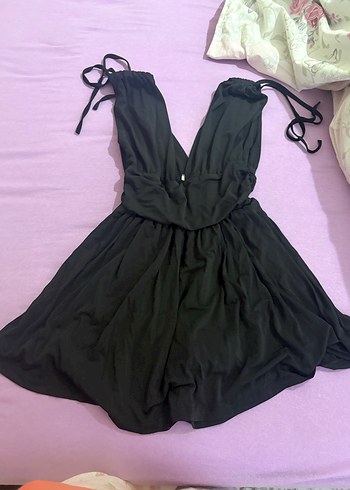 Siyah şortlu elbise - Görsel 2