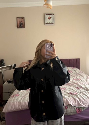 Zara deri ceket - Görsel 2