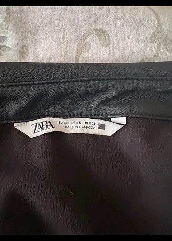 Zara deri ceket - Görsel 4
