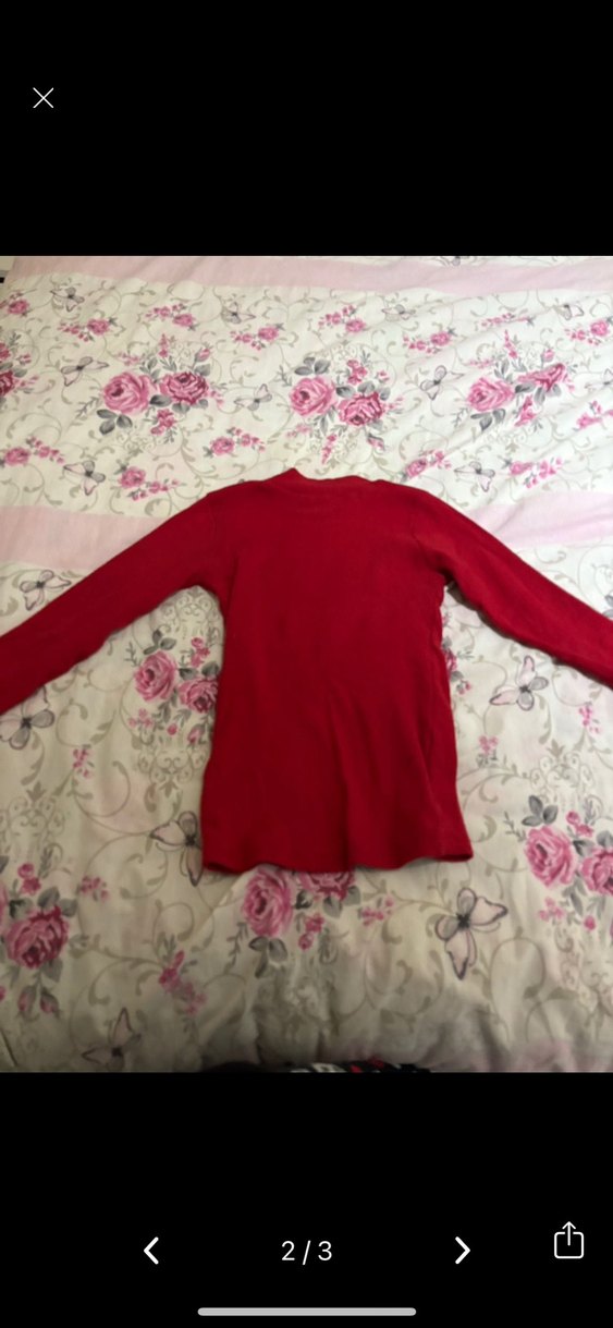 Kırmızı boğazlı kazak - Görsel 2