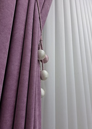 Modern Klasik Fon Perde Ve Bambu Tül - Görsel 2