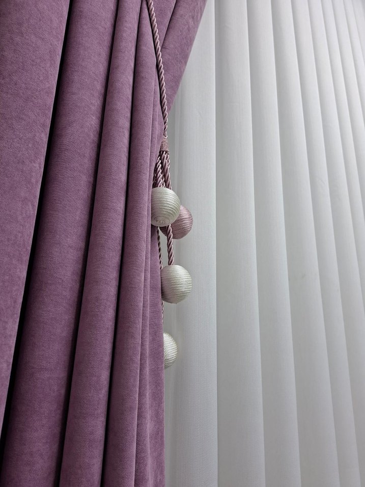 Modern Klasik Fon Perde Ve Bambu Tül - Görsel 2