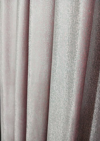 Pembe modern kadife  fon perde - Görsel 2