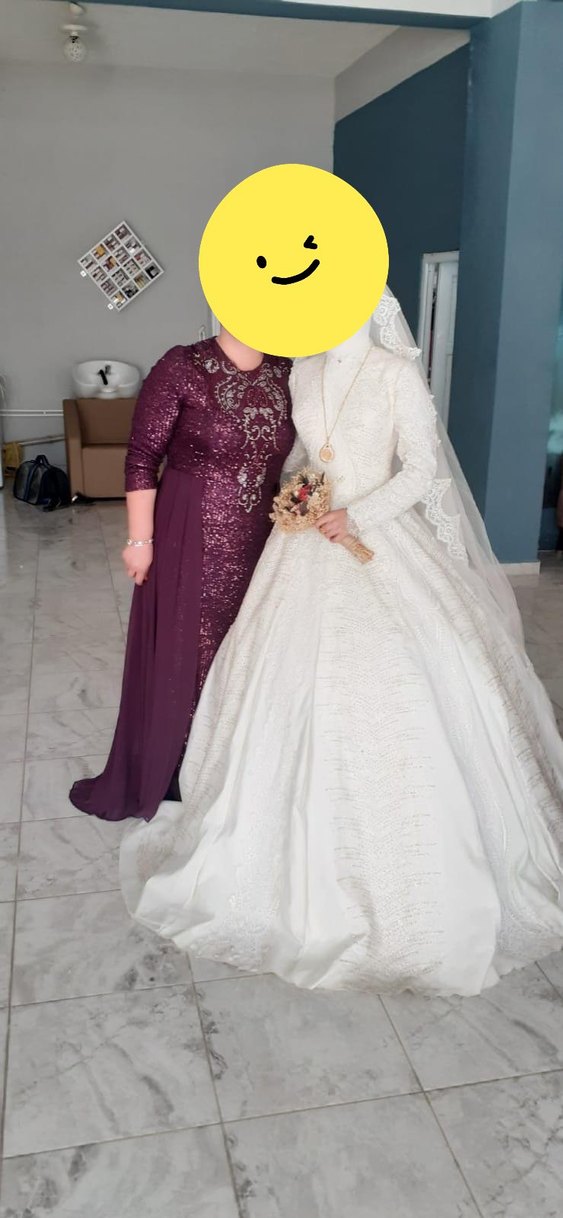 Uzun Siyah Gotik Yüksek Yakalı Elbise - Görsel 2