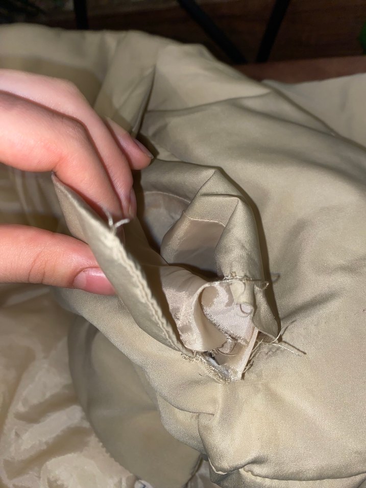 Bej Kadın Midi Boy Sokak Stili Mont - Görsel 2