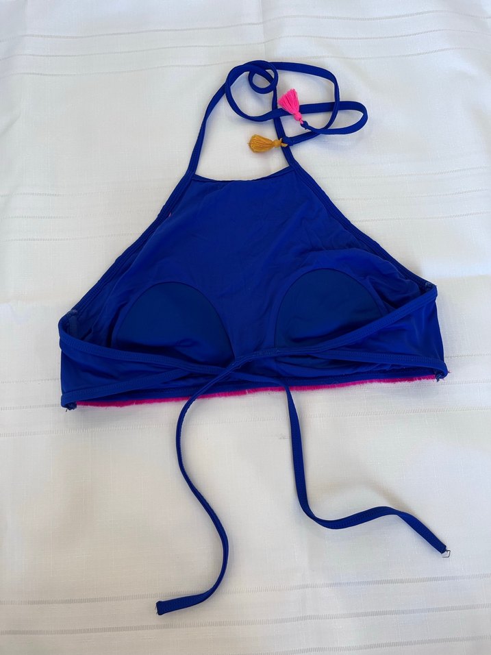 Renkli Püsküllü Bohem Bikini Üstü - Görsel 3