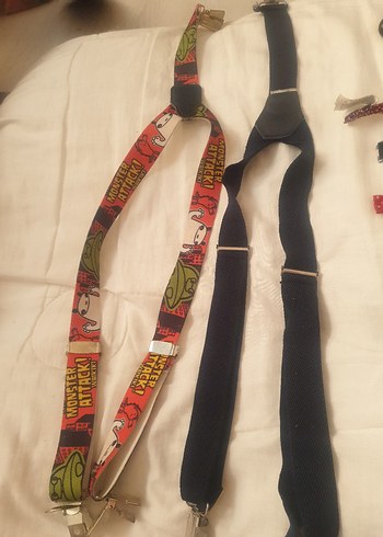 Çocuklar için Çok Renkli Kumaş Papyon ve Kravat Seti - Görsel 2