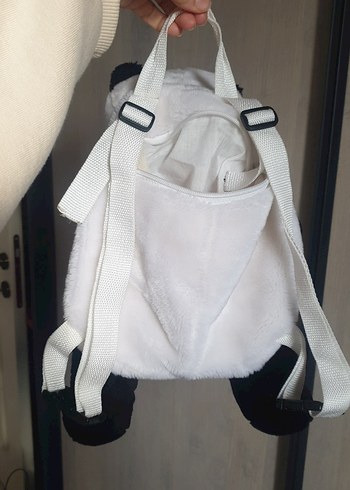 Siyah Beyaz Panda Peluş çanta - Görsel 2