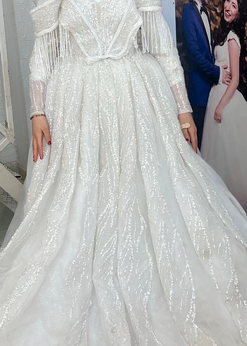 Parıltılı Beyaz Prenses Gelinlik - Görsel 2