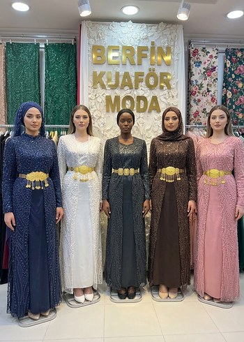 Zara Zarif Uzun Tesettur Elbise Sal