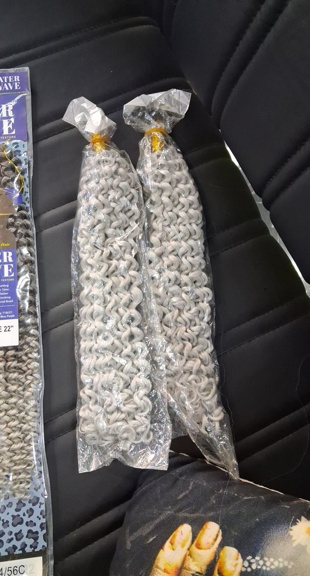 Bej Su Dalgalı Saç afro - Görsel 2