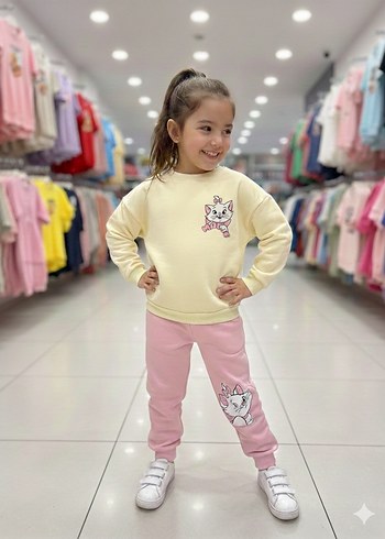 9-10 Yaş Üç İplik Şardonlu Eşofman Takımı - Görsel 2